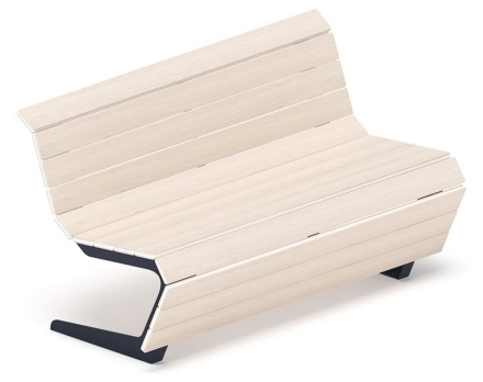 Скамья Волна спокойствия-2 (светлый дуб), фото 1