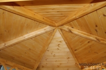 Шестигранная деревянная беседка №8 - 3х3м