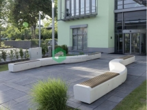 Скамейка «Вернисаж» радиусная секция