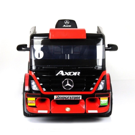 Электромобиль Mercedes-Benz Axor F Race с прицепом красный, фото 3