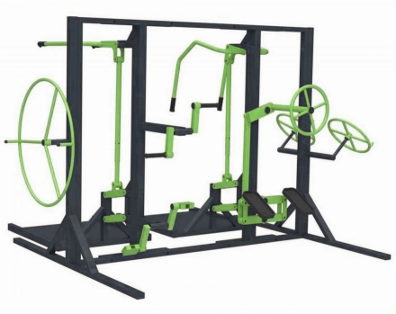 Комплекс с уличными тренажерами TORUDA, фото 1
