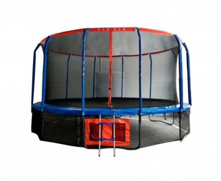 Батут DFC JUMP BASKET 16ft внутр.сетка, лестница (488cм)(два короба), фото 1