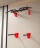 Настенный турник со складными брусьями Domsen Ds4340 RED (комплект)