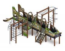 Детская игровая площадка Аэроплан ДИК 2.03.4.04-02 В джунглях Н=1200
