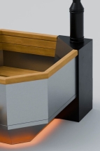 Сибирская купель с боковой печью Сибирская купель с боковой печью