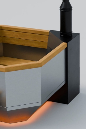 Сибирская купель с боковой печью, фото 7