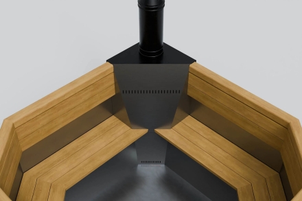 Сибирская купель с боковой печью, фото 5