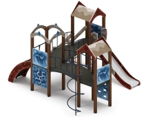 Детская игровая площадка Городок (Алтай) горка Н 1200 ДИК 2.01.3.03-04