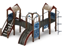 Детская игровая площадка Городок (Алтай) горка Н 1200 ДИК 2.01.3.03-04