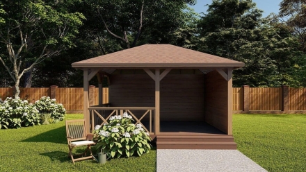 Прямоугольная беседка САЛЬТО, фото 1