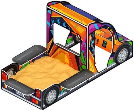 Песочница Грузовичек (маскарад) ИО 5.03.03-11, фото 4