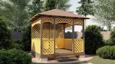 Квадратная беседка ИТАЛИЯ, фото 6