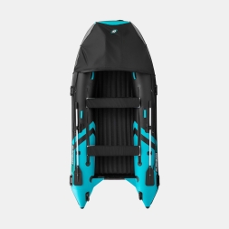 GLADIATOR E 380 PRO AIR Черно-бирюзовый моторная лодка ПВХ НДНД, фото 4