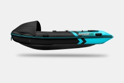 GLADIATOR E 380 PRO AIR Черно-бирюзовый моторная лодка ПВХ НДНД, фото 6