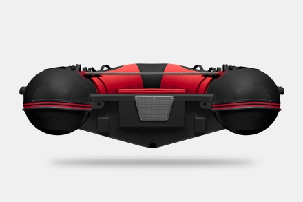 Gladiator RIB 380 AL Красно-черный моторная лодка ПВХ Жесткое дно (морской алюминий), киль, фото 6