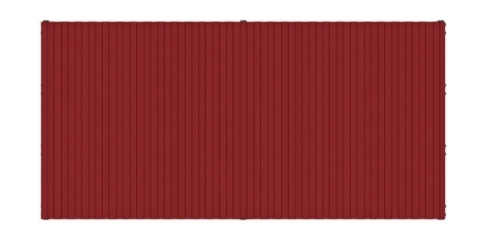 Навес контейнерной площадки для мусора (красный) (2 секции) МФ 55.02.03-04, фото 5