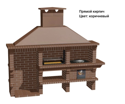Печь Аристократ 832 Прямоугольный кирпич коричневый, фото 15