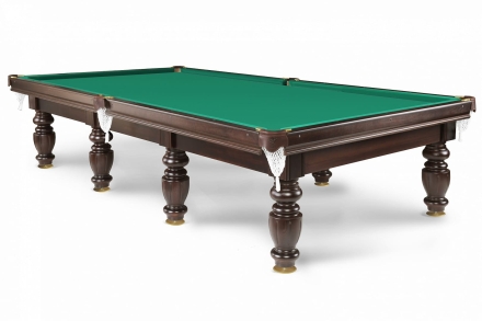 Бильярдный стол - Омега 9 Футов, Русская пирамида, Сланец Orero 25 мм, лузы с сеткой, фото 1