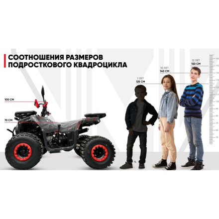 Квадроцикл MOTAX GRIZLIK PREMIUM 125 cc, фото 3