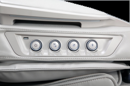 Массажное кресло с искусственным интеллектом Skyliner 3, черно-белое, фото 20