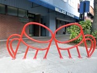 Велопарковка декоративная Встреча, фото 1