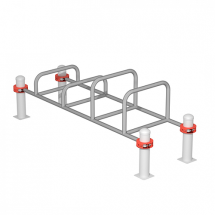 Большие брусья воркаут с упорами для отжиманий для норм ГТО S710 IronKing