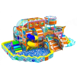 Детский игровой лабиринт "Морской вояж" 115 м² (17,3x8,1x4,9 м) Детский игровой лабиринт "Морской вояж" 115 м² (17,3x8,1x4,9 м)