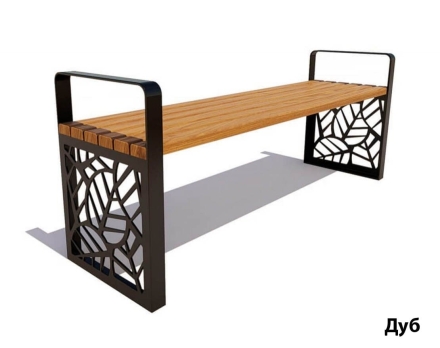 Парковая скамейка Севастополь, Сосна (без спинки) 0,6 м, фото 4