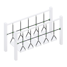 ​Комплект ограждений (две половинки) подвесного моста для детских игровых комплексов.