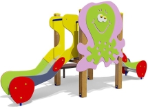 Горка двойная Медуза 08022 для детской площадки Горка двойная Медуза 08022 для детской площадки