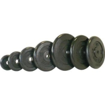 Диск обрезиненный черный BARBELL 2.5 кг., d26мм