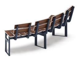 Скамья модульная Радиус комфорта-3 (тёмный дуб), фото 5