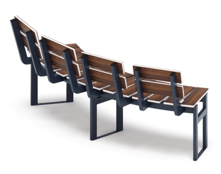 Скамья модульная Радиус комфорта-3 (тёмный дуб), фото 3