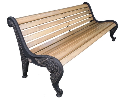 Парковая скамейка Астра, Лиственница 1,2 м, фото 2