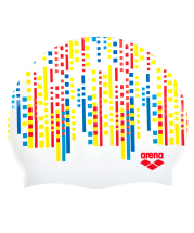 Шапочка для плавания Print 2 Matrix/White, силикон, 1E368 130 Шапочка для плавания Print 2 Matrix/White, силикон, 1E368 130