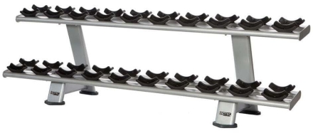 Двухъярусная стойка для гантелей Inotec Е34, фото 1