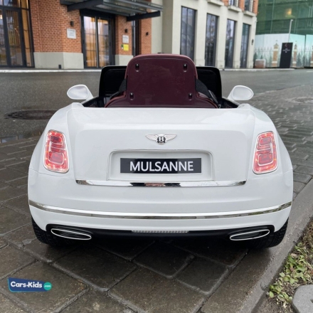 Детский электромобиль Bentley Mulsanne JE1006 белый, фото 2