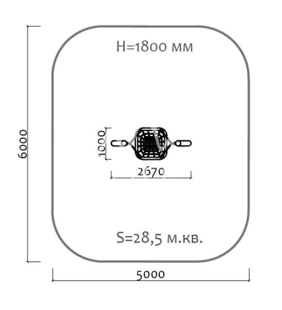 Качели Гнездо 04033 с подвесом металлические для детской площадки, фото 2