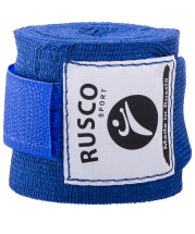 Бинт боксерский, 3,5 м, хлопок, синий