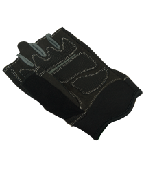 Перчатки для фитнеса SU-116, черные/серые, фото 3