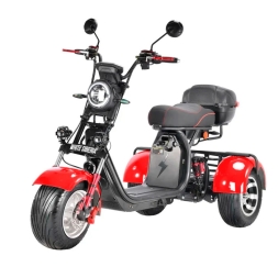 Электроскутер Citycoco WS-PRO+ trike 3000w 21ah (красный), фото 2