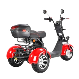 Электроскутер Citycoco WS-PRO+ trike 3000w 21ah (красный), фото 9