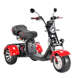 Электроскутер Citycoco WS-PRO+ trike 3000w 21ah (красный), фото 1