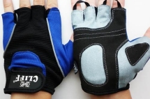 Перчатки вело F с петлями синие р.XS