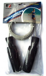 Скакалка 1210 (2,8 м, мягкие ручки, шнур: металлический в резиновой оплетке)