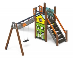 Детская игровая площадка Счастливое детство Город ДИК 2.01.01-01 H=1200, фото 3