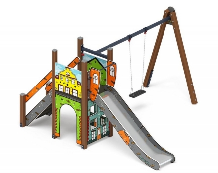 Детская игровая площадка Счастливое детство Город ДИК 2.01.01-01 H=1200, фото 1