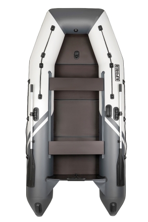 Броня-320 СК слань+киль белый-серый (Лодка ПВХ под мотор с усилением), фото 7