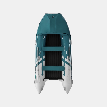 GLADIATOR E 380 PRO AIR Морской зеленый-белый моторная лодка ПВХ НДНД, фото 4