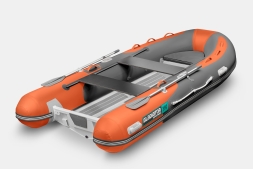 Gladiator RIB 380 AL Оранжево-темносерый моторная лодка ПВХ Жесткое дно (морской алюминий), киль, фото 2 Gladiator RIB 380 AL Оранжево-темносерый моторная лодка ПВХ Жесткое дно (морской алюминий), киль, фото 2